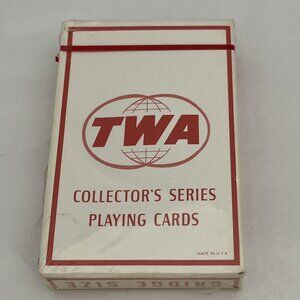 Vintage TWA Collector’s Series Bridge Size Playing Cards Sealed Boeing 707 1959